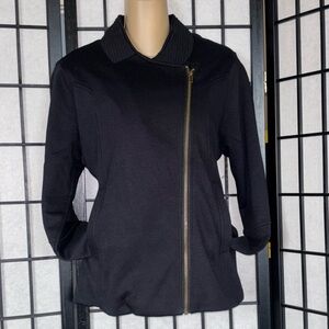 Alison Andrews | WMNS | Moto Jacket | Black | Fleece | MED 
NWT |